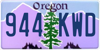 OR license plate 944KWD