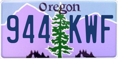 OR license plate 944KWF