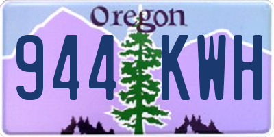 OR license plate 944KWH