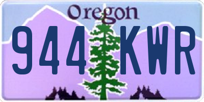 OR license plate 944KWR