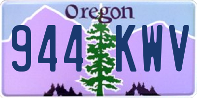 OR license plate 944KWV