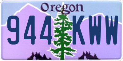 OR license plate 944KWW