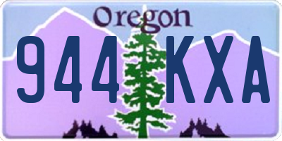 OR license plate 944KXA