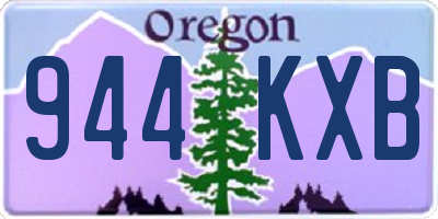 OR license plate 944KXB