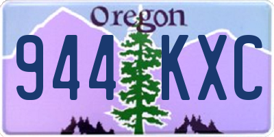 OR license plate 944KXC