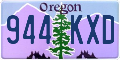OR license plate 944KXD