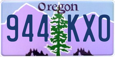 OR license plate 944KXO