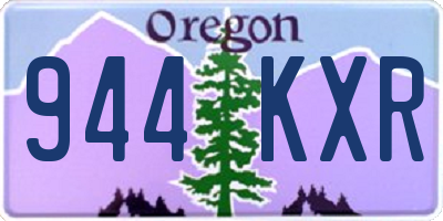 OR license plate 944KXR