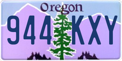 OR license plate 944KXY