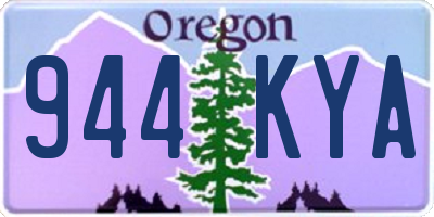 OR license plate 944KYA