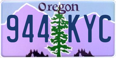 OR license plate 944KYC