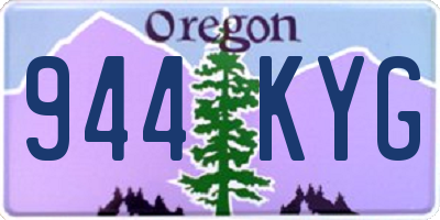 OR license plate 944KYG