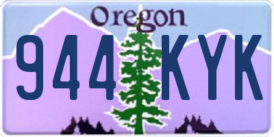 OR license plate 944KYK