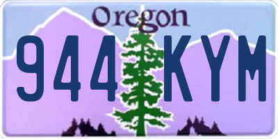 OR license plate 944KYM