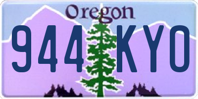 OR license plate 944KYO