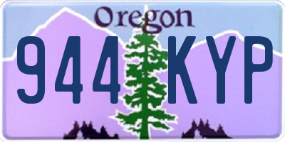 OR license plate 944KYP