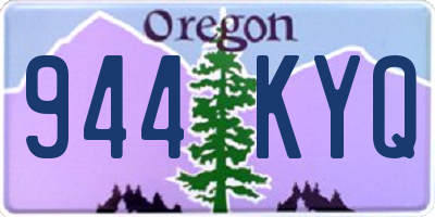 OR license plate 944KYQ