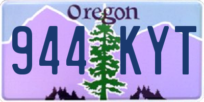 OR license plate 944KYT
