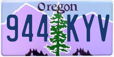 OR license plate 944KYV