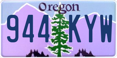 OR license plate 944KYW