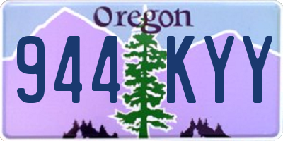 OR license plate 944KYY