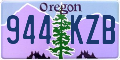 OR license plate 944KZB
