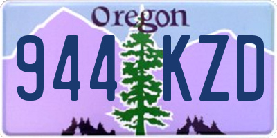 OR license plate 944KZD