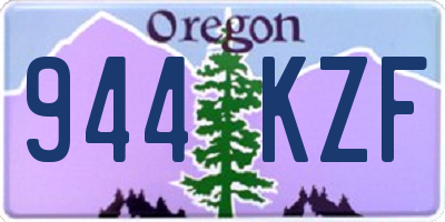 OR license plate 944KZF