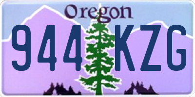 OR license plate 944KZG