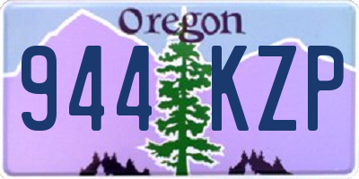 OR license plate 944KZP