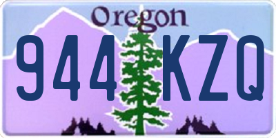 OR license plate 944KZQ