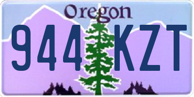 OR license plate 944KZT