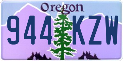 OR license plate 944KZW