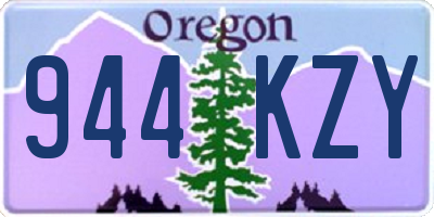 OR license plate 944KZY