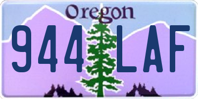 OR license plate 944LAF