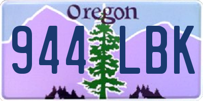 OR license plate 944LBK