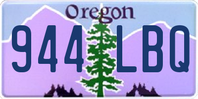 OR license plate 944LBQ