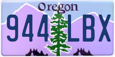 OR license plate 944LBX