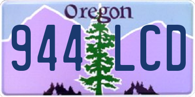 OR license plate 944LCD