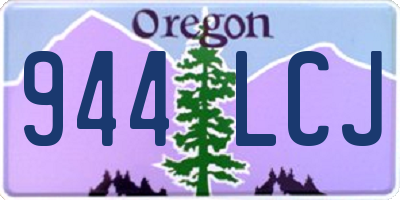 OR license plate 944LCJ