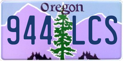 OR license plate 944LCS