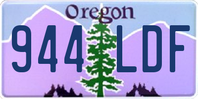 OR license plate 944LDF