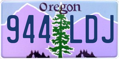 OR license plate 944LDJ