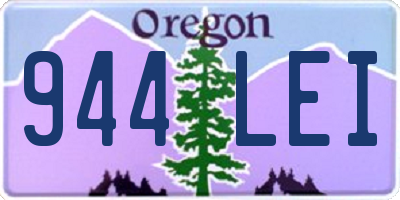 OR license plate 944LEI
