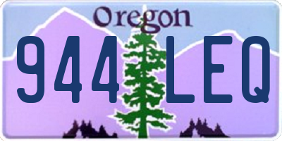 OR license plate 944LEQ