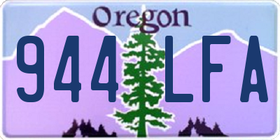 OR license plate 944LFA