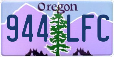 OR license plate 944LFC