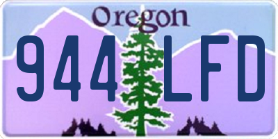 OR license plate 944LFD
