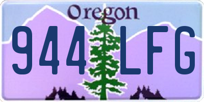 OR license plate 944LFG
