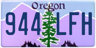 OR license plate 944LFH